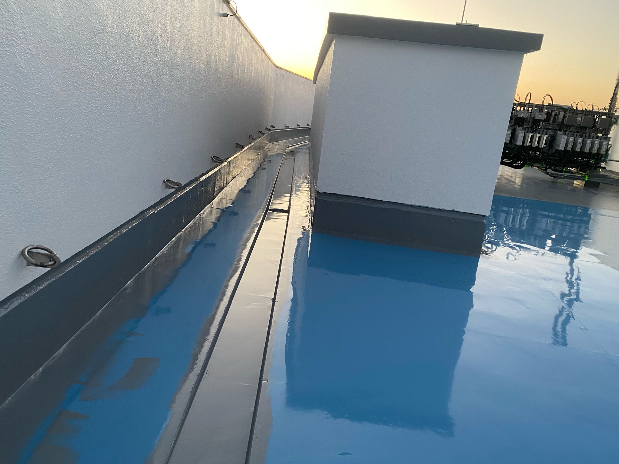 某レース場観覧席　屋上ウレタン防水工事