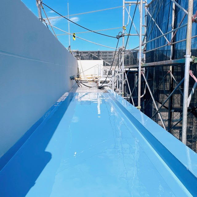 越谷マンション　ウレタン防水工事