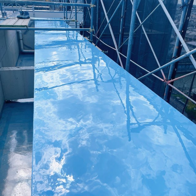 越谷マンション　ウレタン防水工事